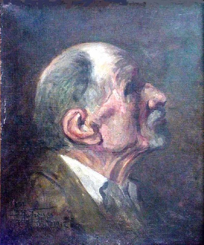 Antonio Parreiras Bust of a man oil painting image